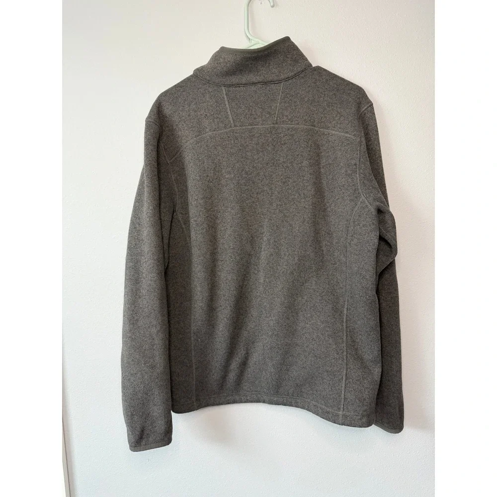 The North Face Gordon Lyons Quarter Zip Fleece Pullover Gray Mens Large